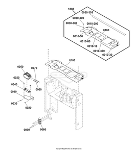 Circuit Breaker Group Diagram and Parts List for 040782-00  Briggs and Stratton Generator
